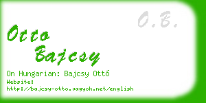 otto bajcsy business card